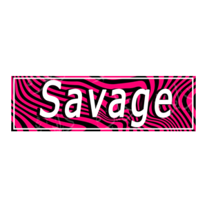 استیکر اسلپ طرح SAVAGE S115
