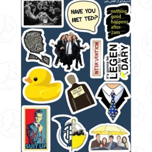 استیکر کالکشن طرح HOW I MET YOUR MOTHER D12
