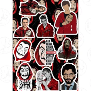 استیکر کالکشن طرح MONEY HEIST D1