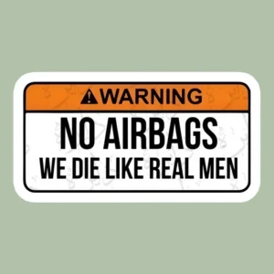 استیکر ژله ای طرح NO AIRBAG F38 - بزرگ