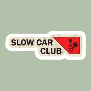 استیکر ژله ای طرح SLOW CAR CLUB F53 - متوسط