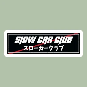 استیکر ژله ای طرح SLOW CAR CLUB F4 - متوسط