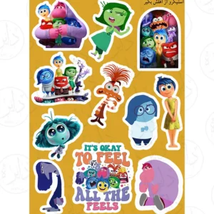 استیکر کالکشن طرح INSIDE OUT A46