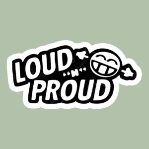 استیکر ژله ای طرح LOUD PROUD F63 - متوسط