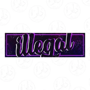 استیکر اسلپ طرح  illegal S22