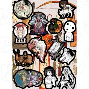 استیکر کالکشن طرح PRINCESS MONONOKE A32
