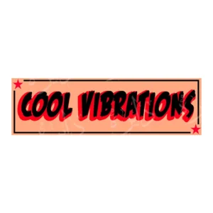 استیکر اسلپ طرح COOL VIBRATIONS S69