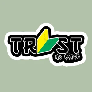استیکر ژله ای طرح TRUST NO B F66 - متوسط