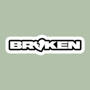 استیکر ژله ای طرح BROKEN i32 - بزرگ