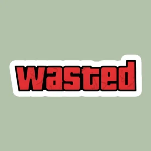 استیکر ژله ای طرح WASTED i1 - بزرگ