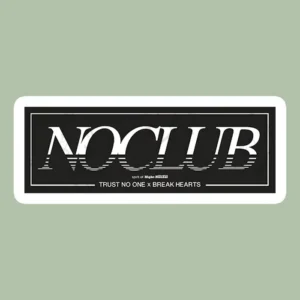 استیکر ژله ای طرح NO CLUB F72 - متوسط