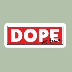 استیکر ژله ای طرح DOPE AS F**K i36 - متوسط