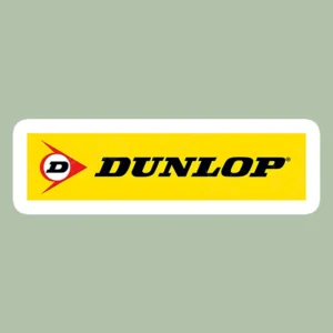 استیکر ژله ای طرح DUNLOP زرد F30 - متوسط