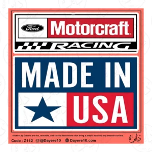استیکر بزرگ طرح MOTORCRAFT Z112